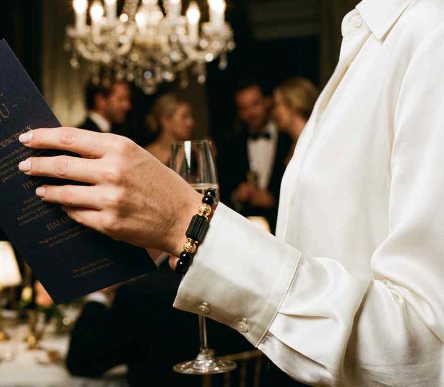 Black Tourmaline Guard Bracelet – Sovereign Protection & Energetic Flourish - Image 6