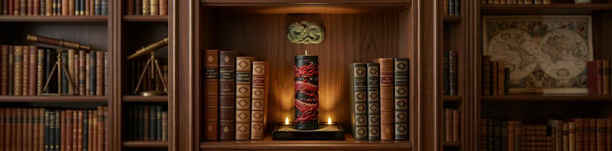 The Dragon Sentinel – Cinnabar Guardian Sculpture Candle - Image 4