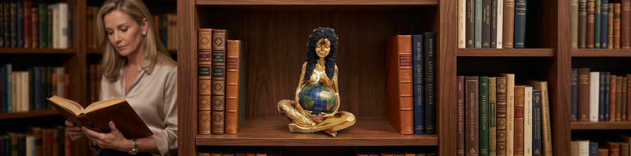 The Gaia Reliquary – Earth-Bearer Icon Sculpture Candle - Image 4