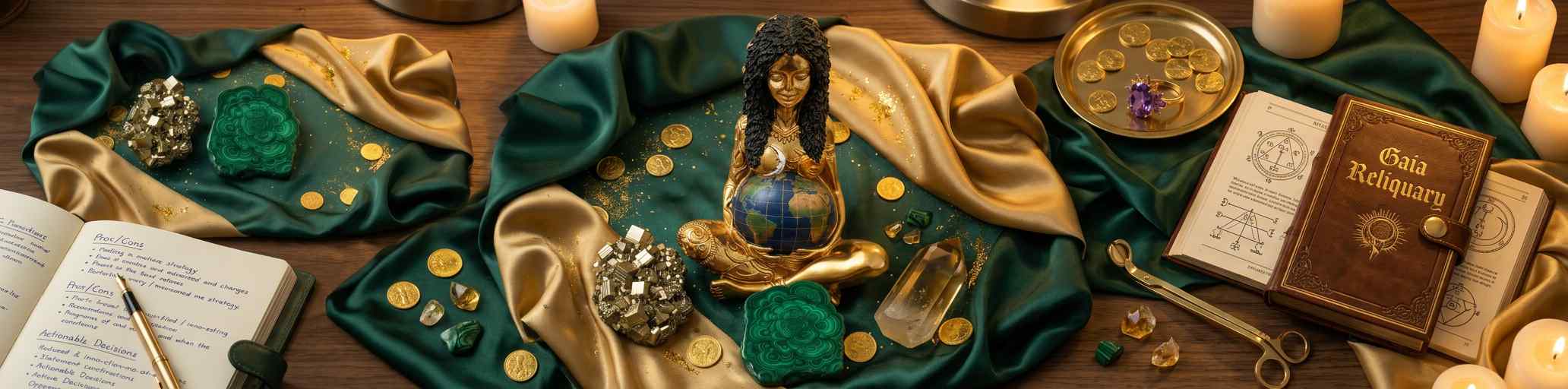 The Gaia Reliquary – Earth-Bearer Icon Sculpture Candle - Image 5