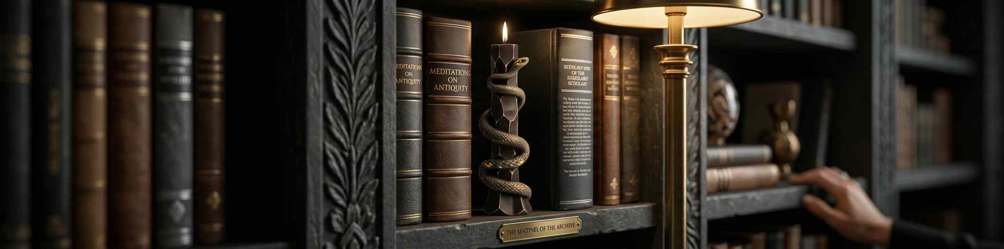 The Serpent of the Column – Enlivened Power Sculpture Candle - Image 3