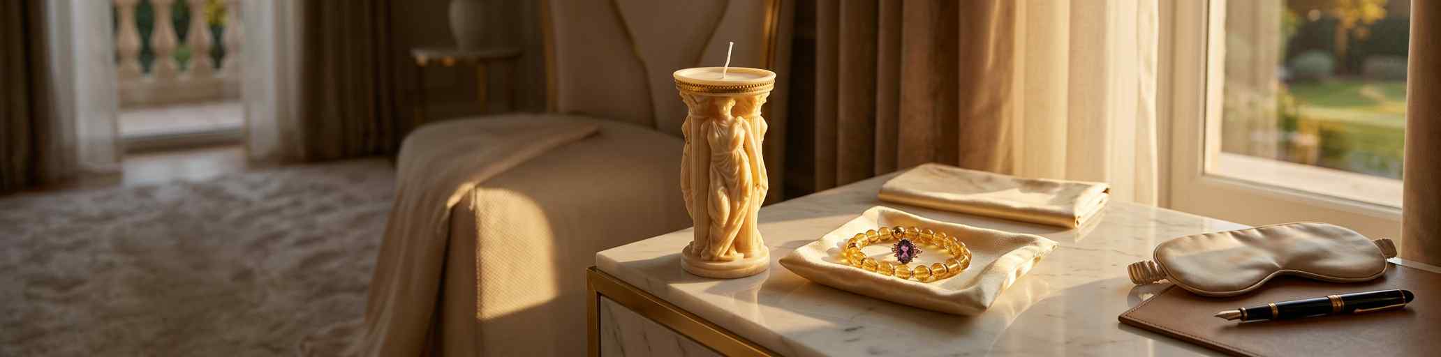 The Triple Goddess Column – The Three Phases of The Female Sculpture Candle - Image 3