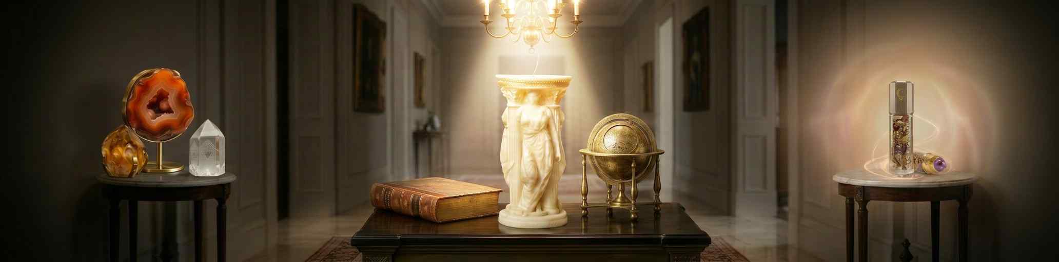 The Triple Goddess Column – The Three Phases of The Female Sculpture Candle - Image 5